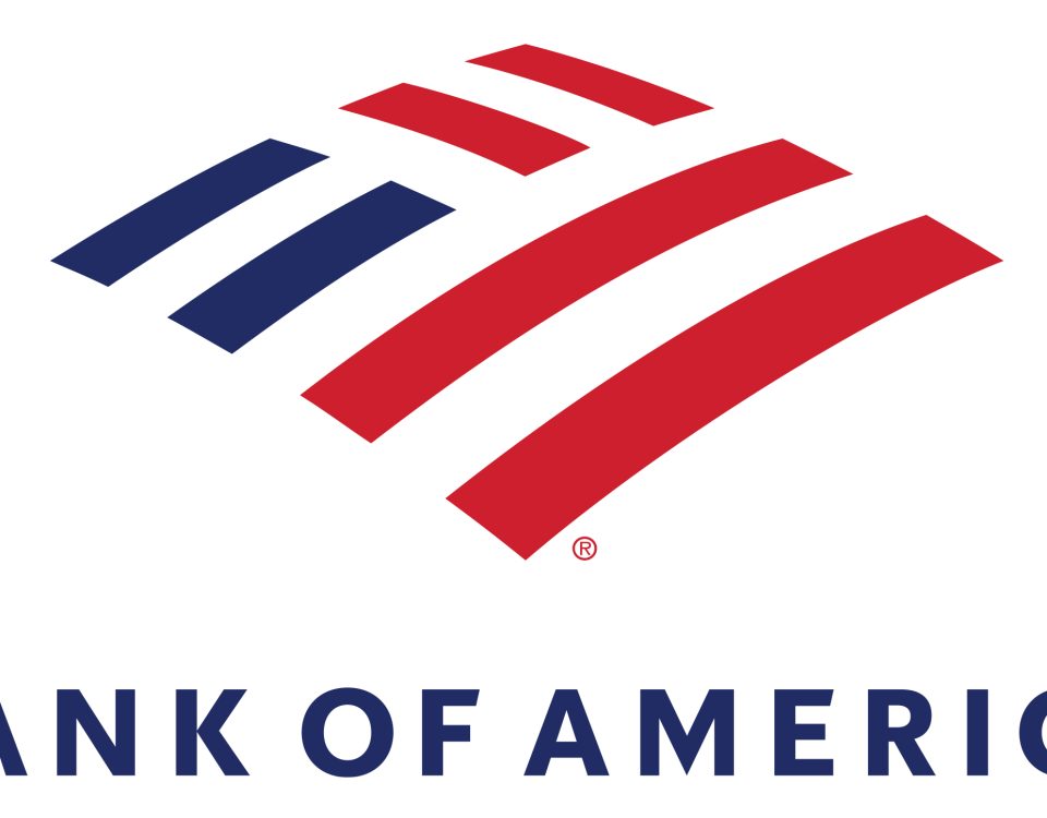 Bank of America logo with flag